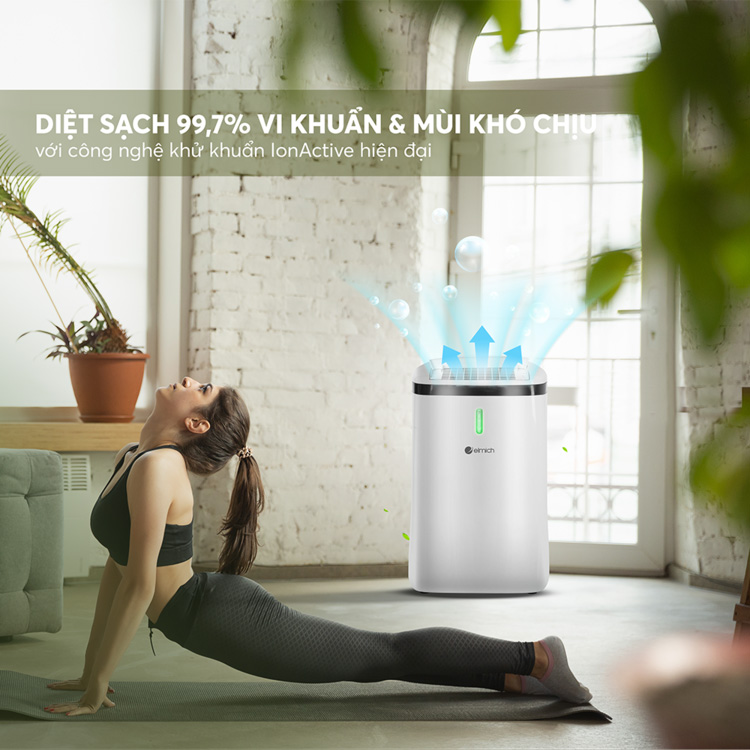 Công nghệ hiện đại giúp loại bỏ 99% vi khuẩn có hại trong không khí