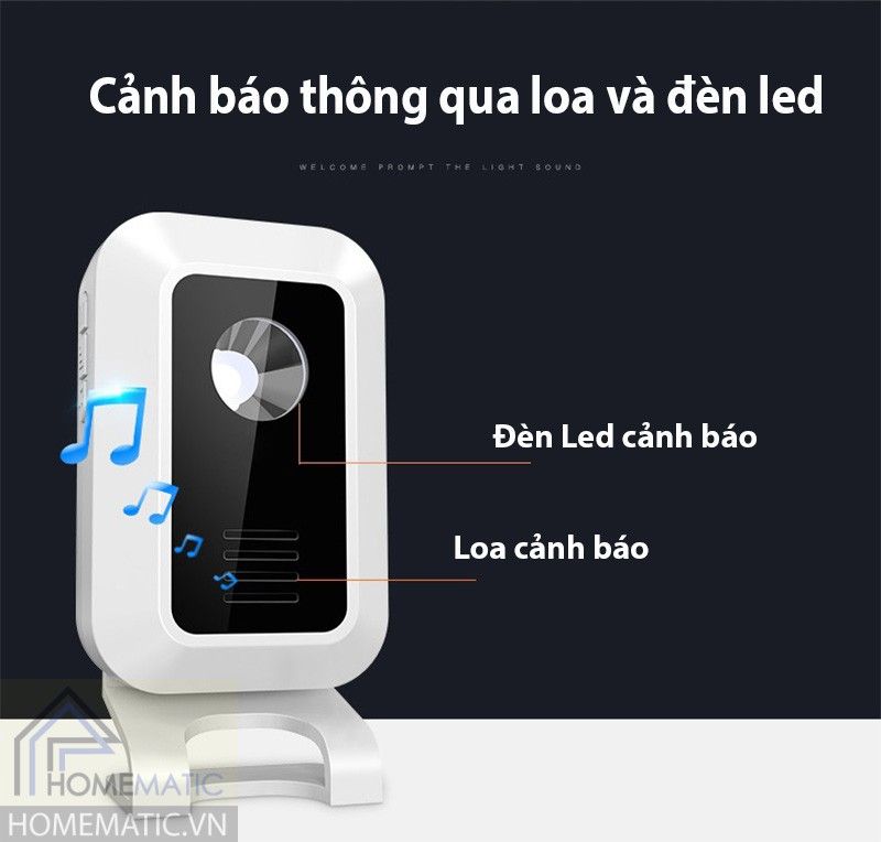 Chuông báo khách không dây học lệnh thông minh Kenrui KR-M7V2