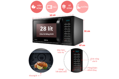 Lò vi sóng Samsung 28 Lít MC28H5015AK