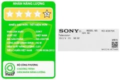 Google Tivi Sony 4K 43 inch KD-43X75K [ 43X75K ] - Chính Hãng