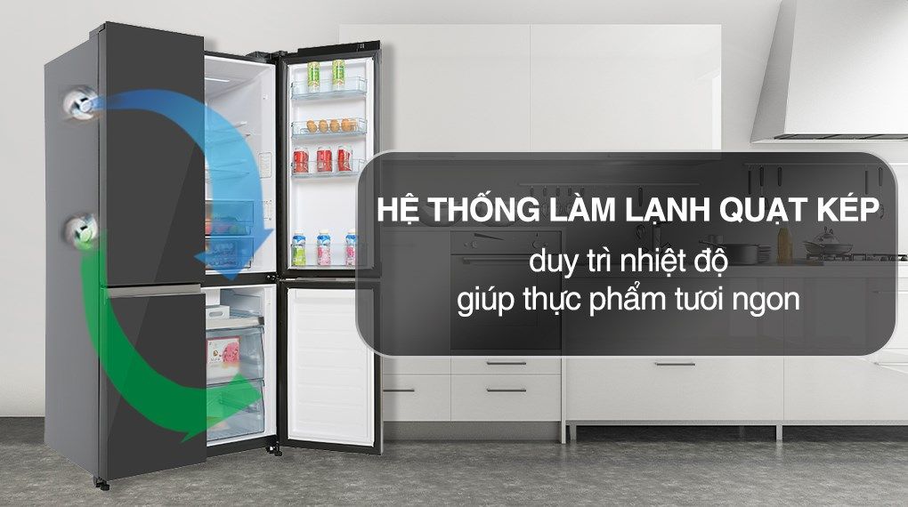 Tủ lạnh Hitachi Inverter 569 lít R-WB640PGV1 GMG (4 cánh)