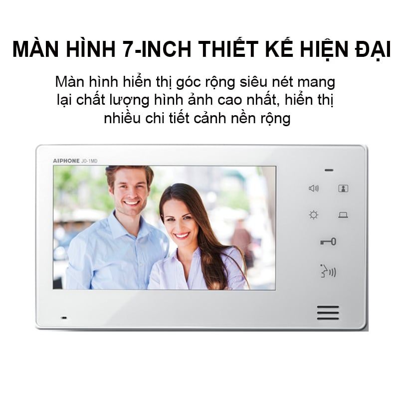 Chuông cửa màn hình wifi Japan AIPHONE JOS-1FW lắp âm chống nước