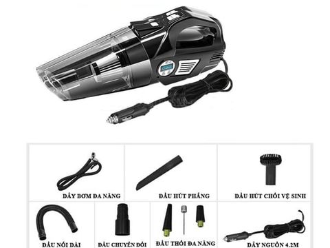 Bơm tự ngắt và hút bụi ô tô 2 trong 1 Aikesi