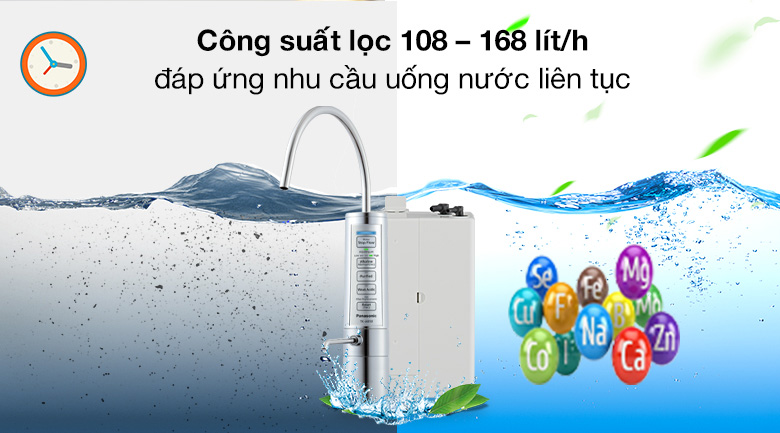 Công suất lọc nước lớn