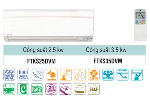 Dàn lạnh Multi điều hòa treo tường Daikin 1 chiều 9.000BTU FTKS25DVM