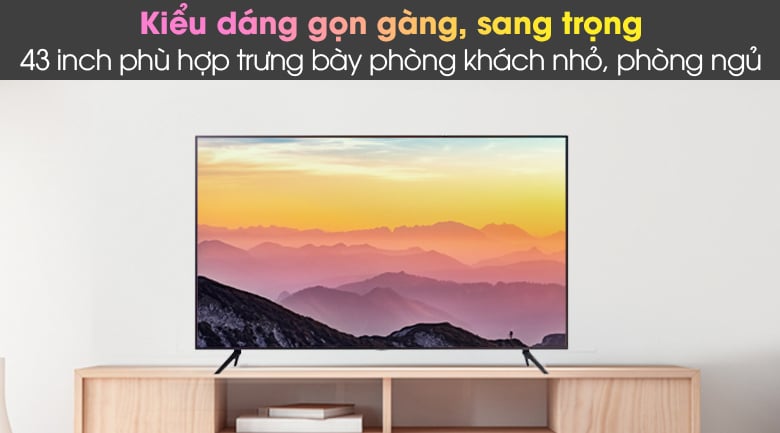 Thiết kế - Smart Tivi Samsung 4K 43 inch UA43AU7200