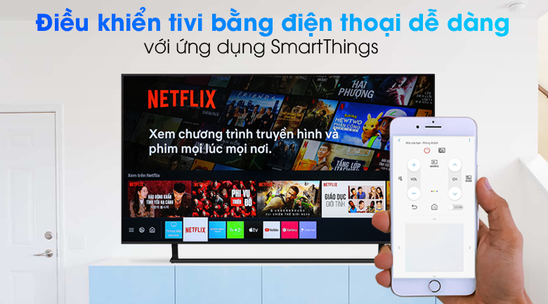 SmartThings - Tivi LED 4K Samsung UA50AU9000