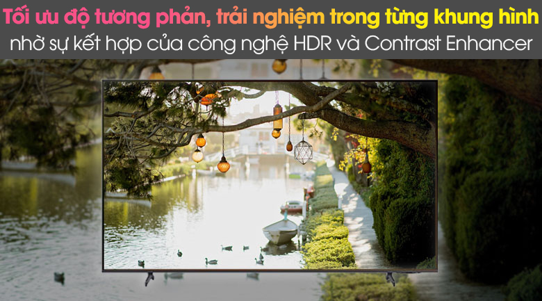 HDR và Contrast Enhancer - Smart Tivi Samsung 4K 65 inch UA65AU8100