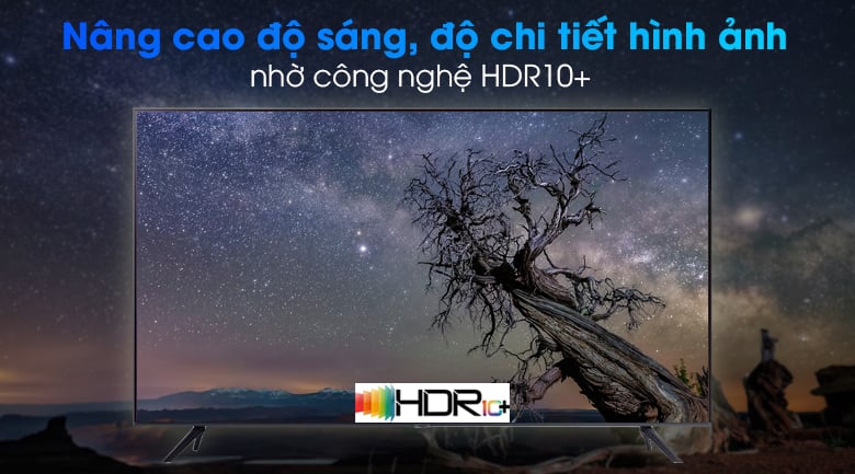 Smart Tivi Samsung 4K 75 inch UA75AU7000 - Tăng cường độ sáng, cho hình ảnh chi tiết hơn qua công nghệ HDR10+