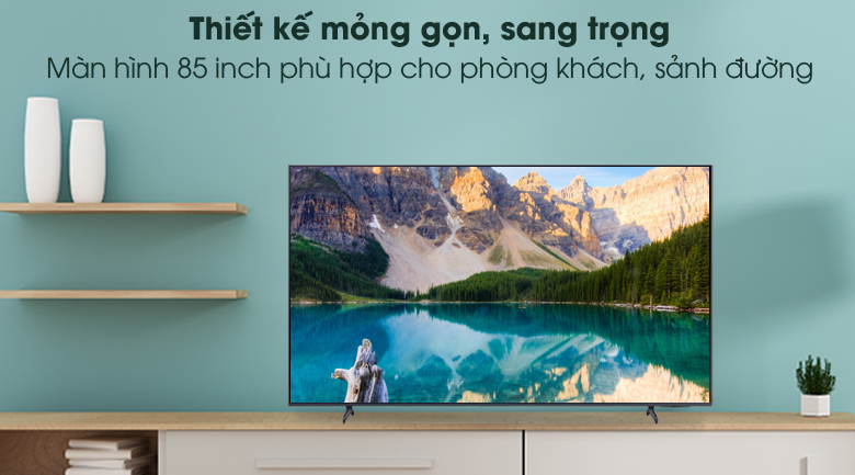 Sang trọng - Smart Tivi Samsung 4K 85 inch UA85AU8000