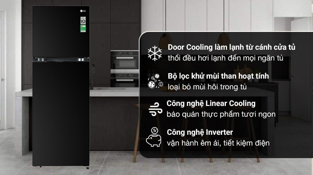 Tủ lạnh LG Inverter 335 lít GN-M332BL (2 cánh)