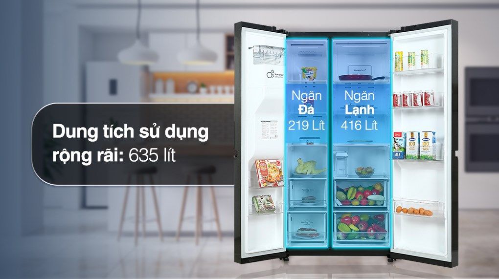 Tủ lạnh LG Inverter 635 lít GR-D257MC (2 cánh)