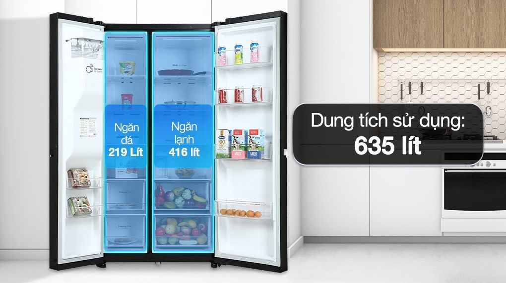 Tủ lạnh LG Inverter 635 lít GR-D257WB (2 cánh)