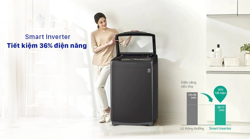 Máy giặt LG Inverter 15.5 kg T2555VSAB