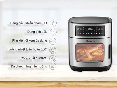 Lò chiên không dầu Kangaroo KG12AF1A 12 Lít