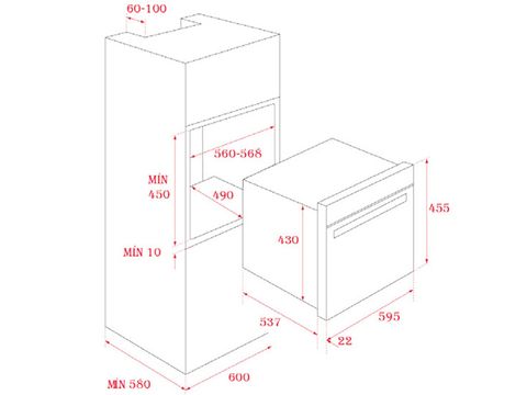 Lò hấp và nướng đối lưu âm Teka HLC 847 SC (45 lít)