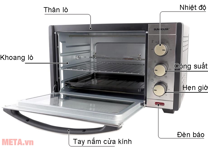 Lò nướng 32 lít Sunhouse SHD4232