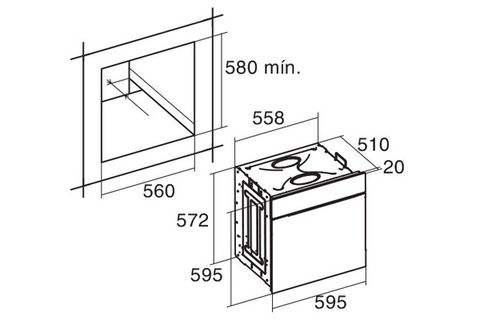 Lò nướng âm tủ Cata LCMD 8008 BK