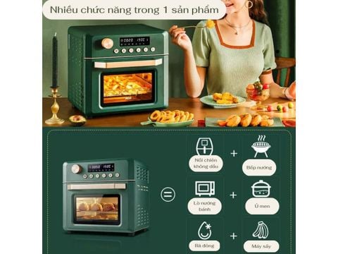 Lò nướng kết hợp nồi chiên không dầu ACA ATO-EAF18A - 18 lít