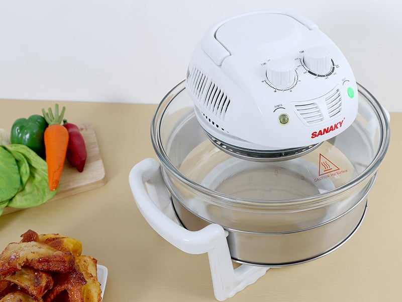Lò Nướng Thuỷ Tinh Sanaky 188T 15 Lít: Thiết Kế Sang Trọng, Dễ Dàng Vệ Sinh