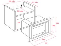 Lò vi sóng âm tủ 20 lít Teka ML 820 BI (40584201)