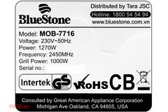 Lò vi sóng Bluestone MOB-7716 20 lít