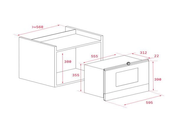 Lò vi sóng âm Teka MS 622 BI (22L)