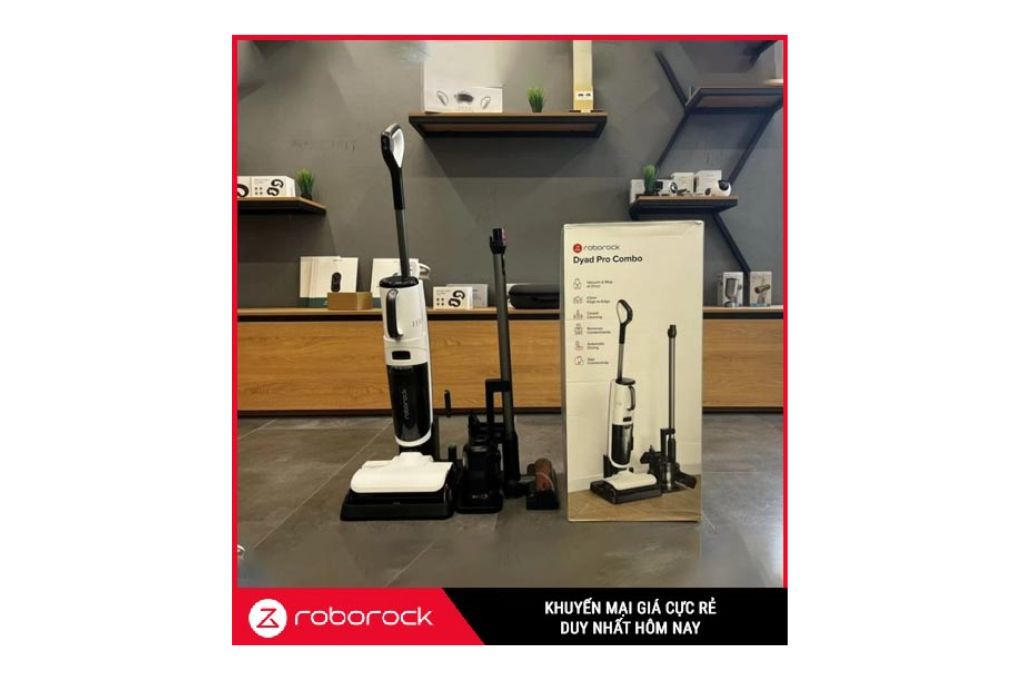 Máy hút bụi lau nhà ướt và khô Roborock Dyad Pro Combo