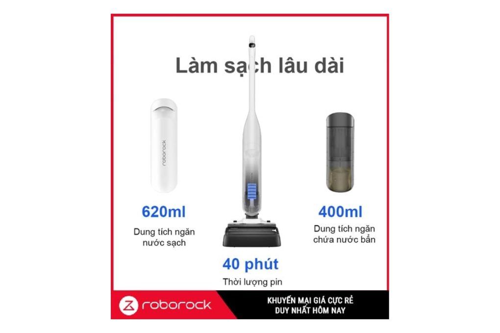 Máy hút bụi lau nhà Roborock Flexi Lite