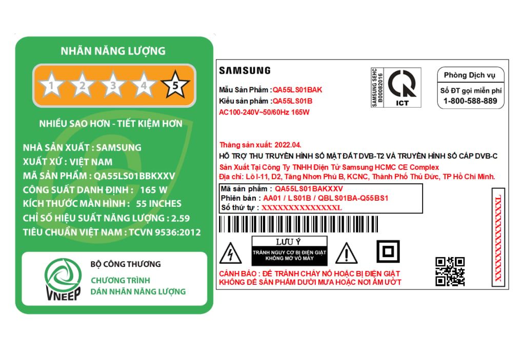 Smart Tivi Samsung The Serif QLED 4K 55 inch QA55LS01BB - Xanh dương [ 55LS01BB ]