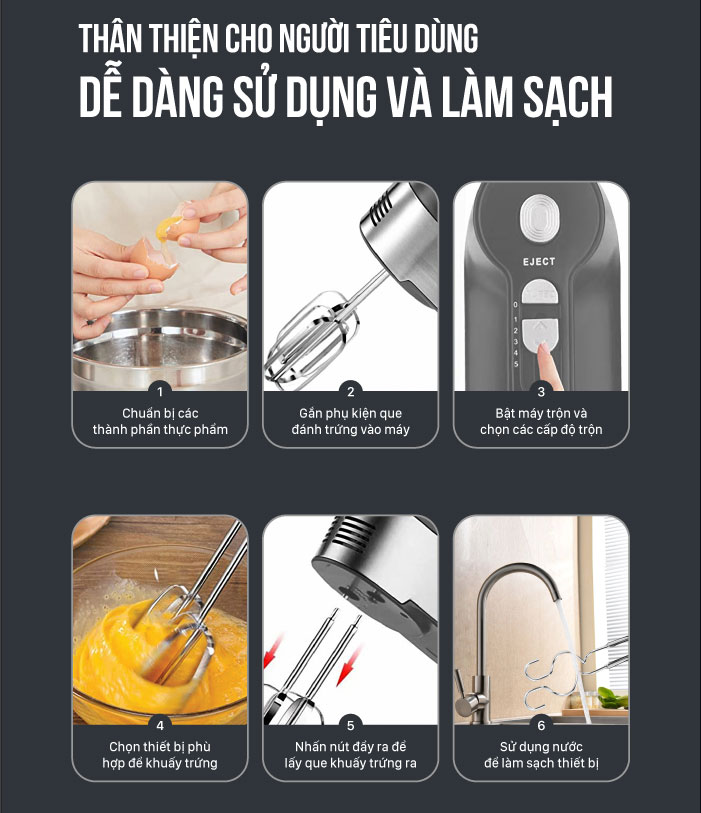 Máy đánh trứng cầm tay 