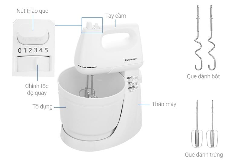 Máy đánh trứng Panasonic MK-GB3WRA