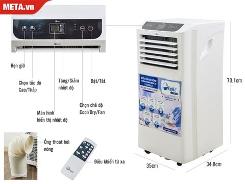 Điều hòa di động thông minh FujiE MPAC10 (10.000BTU)