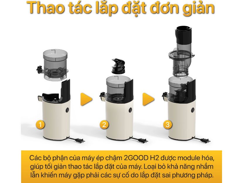 Máy ép chậm 2GOOD H2