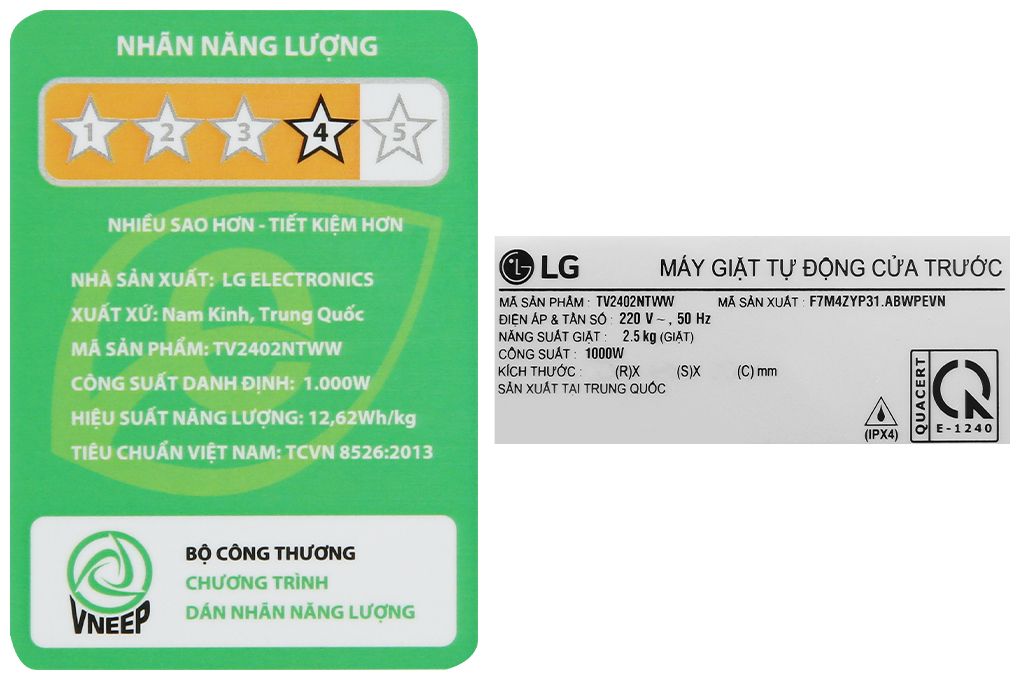 Máy giặt LG Mini Wash 2.5 kg TV2402NTWW