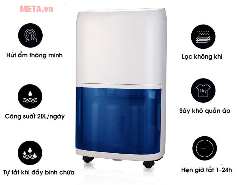 Những tính năng của máy hút ẩm Kasami KD-20EB Những tính năng của máy hút ẩm Kasami KD-20EB