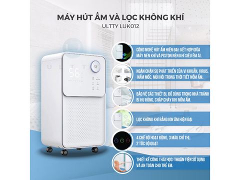 Máy hút ẩm và lọc không khí Ultty LUK012