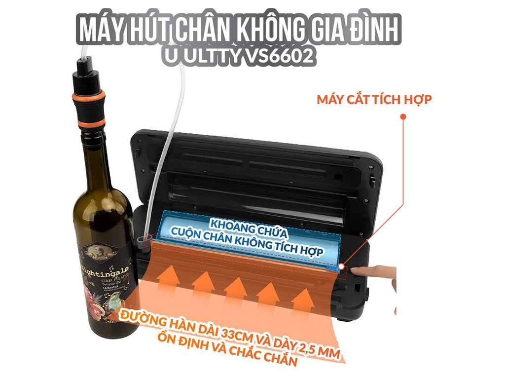 Máy hút chân không gia đình Ultty VS6602