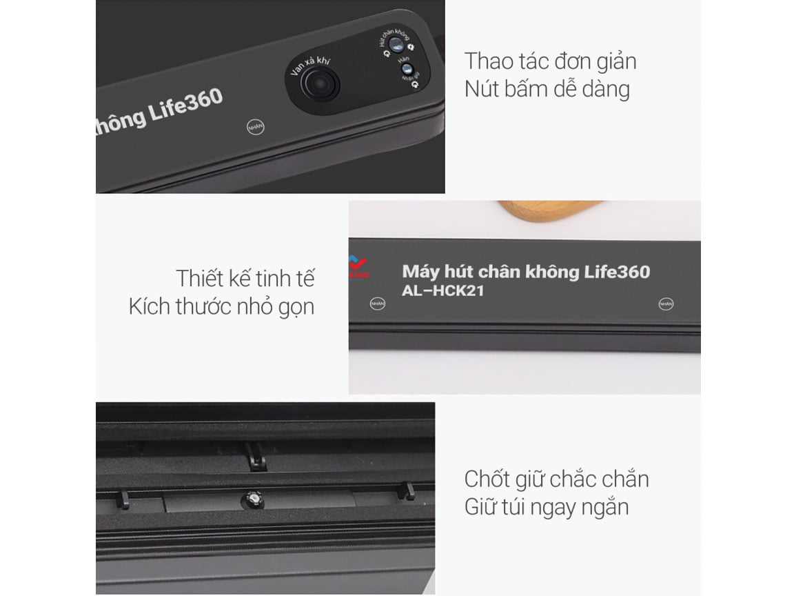 Cách sử dụng máy hút chân không gia đình Life360 AL HCK21