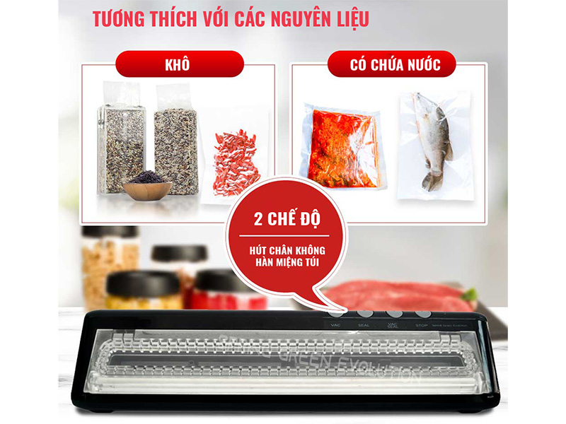 2 chế độ của máy hút chân không mini VCX