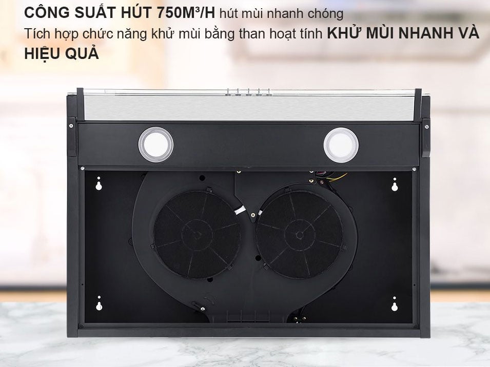 Máy hút khói có công suất hút 750 m3/h máy hút khói