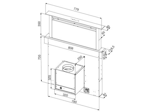 Máy hút mùi âm bàn Malloca K-3410DR