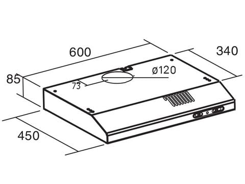 Máy hút mùi âm tủ Cata LF-2060 WH (60cm)