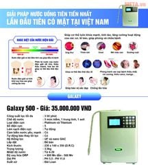 Máy lọc nước điện giải Galaxy