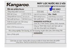 Máy lọc nước Kangaroo KG10A3 10 cấp lọc, 2 vòi (Nóng/lạnh và RO)
