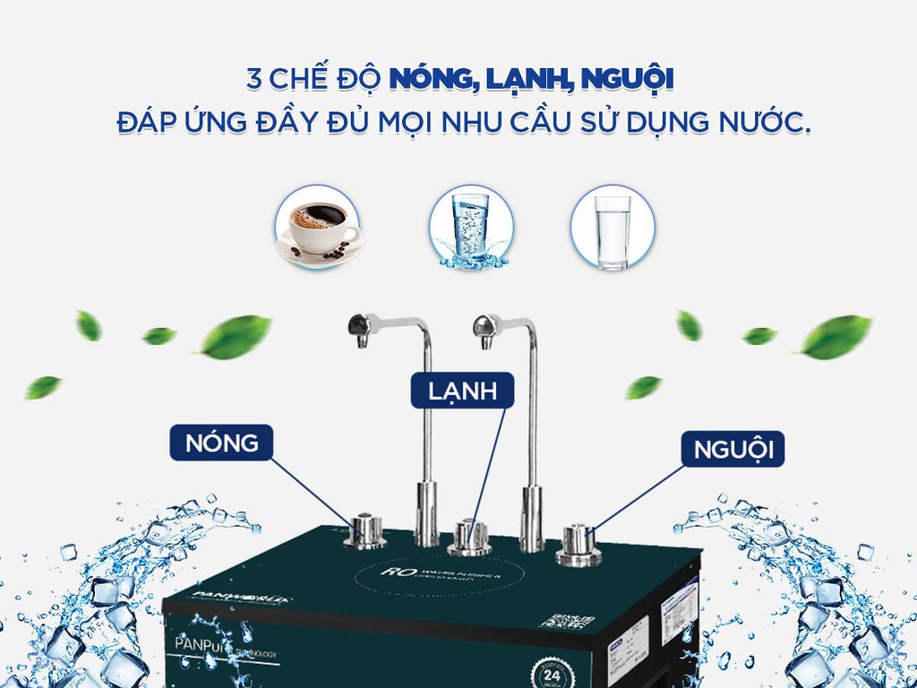 Máy lọc nước nóng lạnh nguội Panworld PW-9204