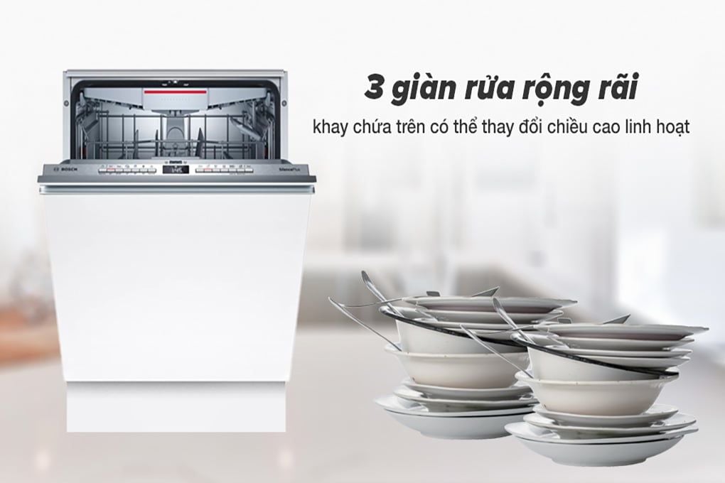 Máy rửa bát âm toàn phần Bosch SMV4HCX48E Seri 4