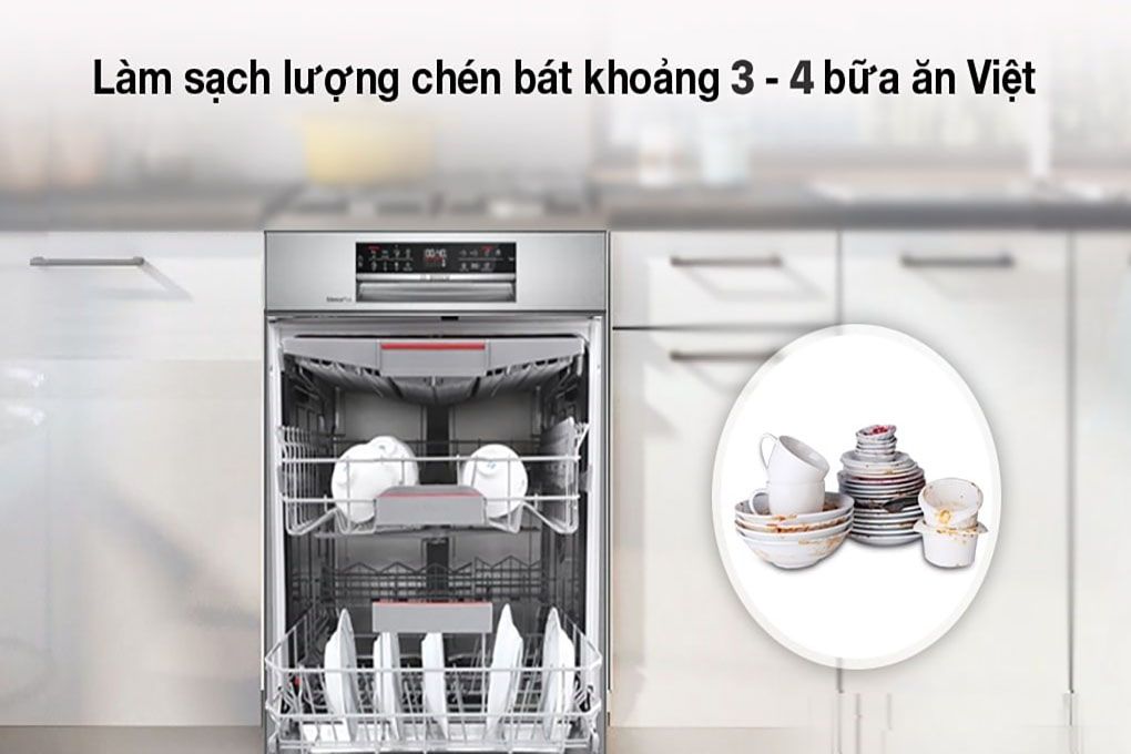 Máy rửa bát bán âm Bosch SMU6ECS57E Seri 6