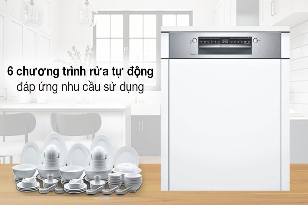 Máy rửa bát bán âm Bosch SMI4ECS14E Seri 4