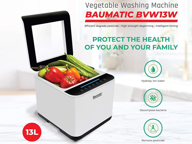 Máy rửa rau quả Baumatic BVW13W